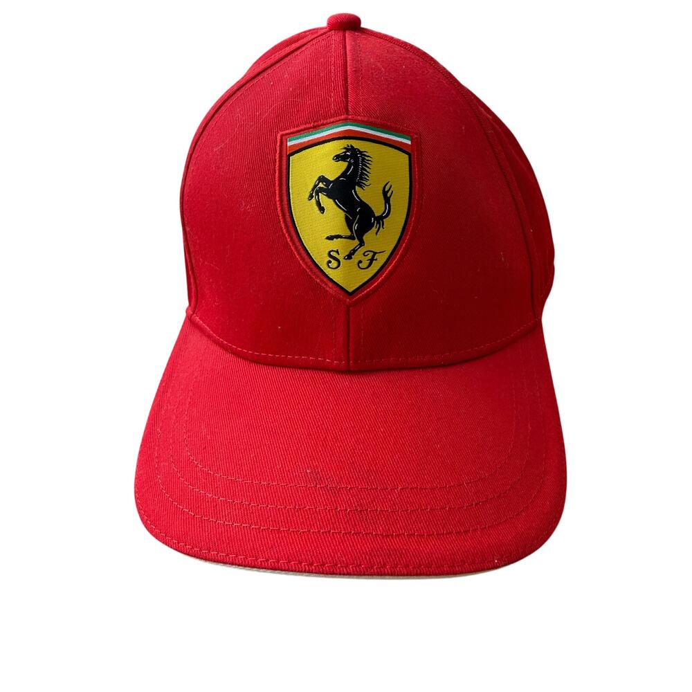 Scuderia Ferrari Red Black Kids Classic Adjustable Cap OSFA Racing F1 Cars